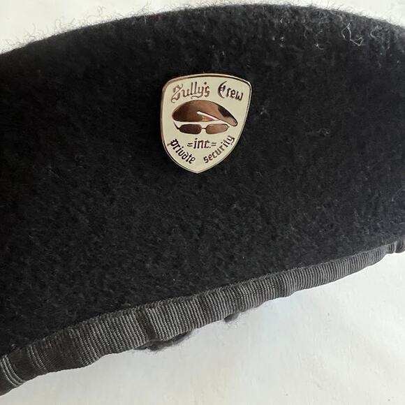 Sully's Crew Private Security Beret 7 3/4 Black US Army Military Hat - Picture 4 of 5